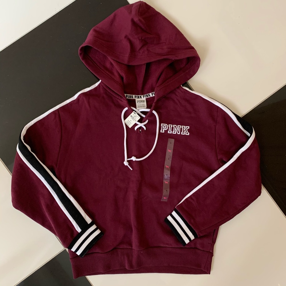 VS PINK Lace-Up Hoodie